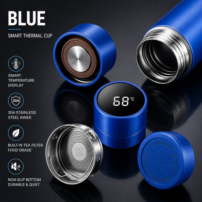 Bundle of two pink and blue stainless steel bottles