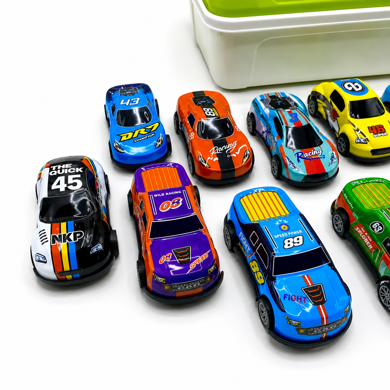 Box of 12 Metal Cars For Kids