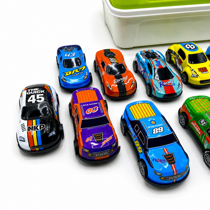 Box of 12 Metal Cars For Kids