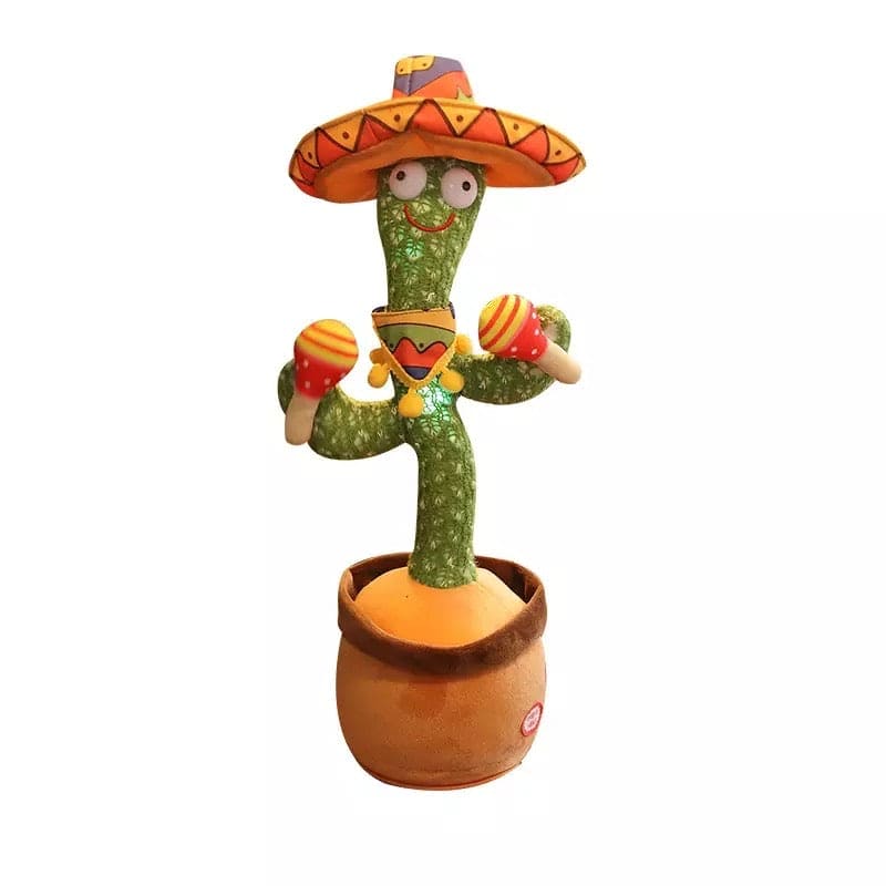 Lovely Talking Toy Dancing Cactus, Cactus Plus Toy, New Electronic Dancing Cactus, Luminous Recording Learning to Speak Twisting Kid Toy,  Kids Education Toy