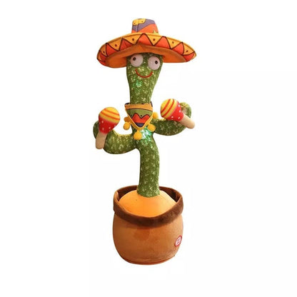 Lovely Talking Toy Dancing Cactus, Cactus Plus Toy, New Electronic Dancing Cactus, Luminous Recording Learning to Speak Twisting Kid Toy,  Kids Education Toy