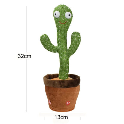 Lovely Talking Toy Dancing Cactus, Cactus Plus Toy, New Electronic Dancing Cactus, Luminous Recording Learning to Speak Twisting Kid Toy,  Kids Education Toy