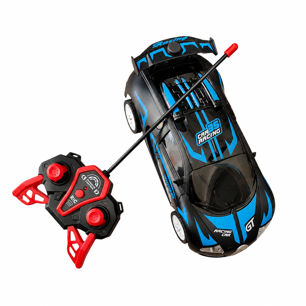 Spray Runner Remote Control Car for Kids – 1:18 Scale Remote Control Racing Car with LED Lights & Spray Effect | Rechargeable