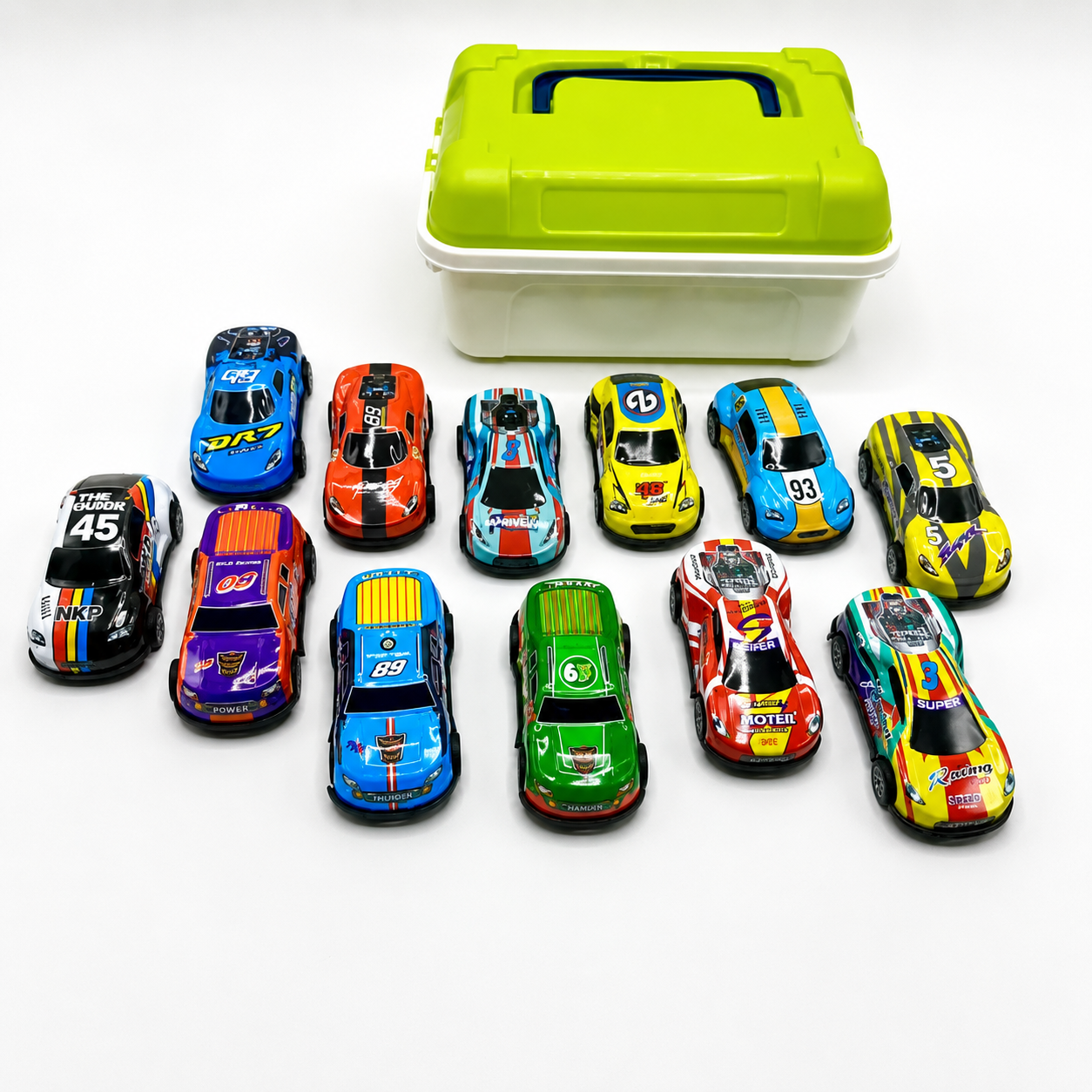 Box of 12 Metal Cars For Kids